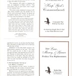 Commands to Keep Before Your Eyes Commands to Keep Before Your Eyes - Inside Page 1